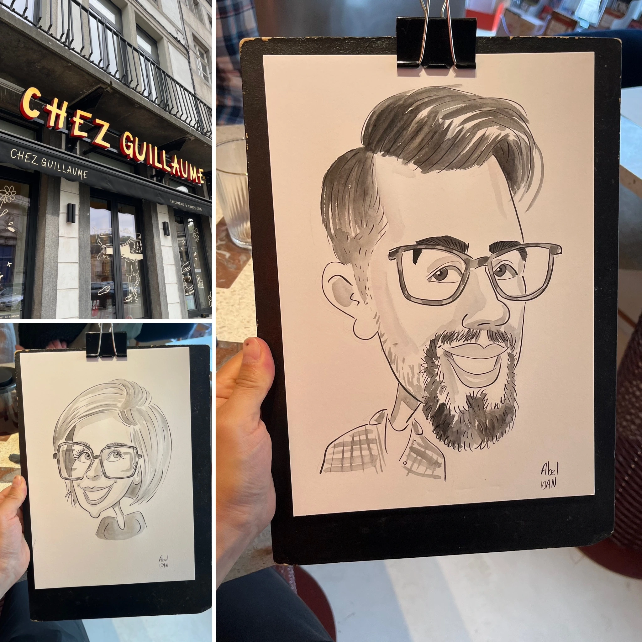 Caricaturiste Chez Guillaume à Namur
