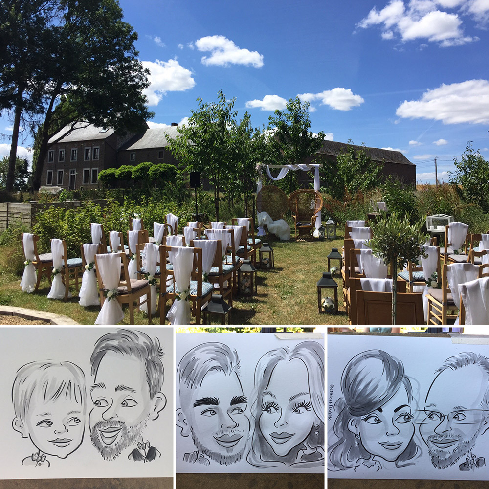 Caricature pour mariage